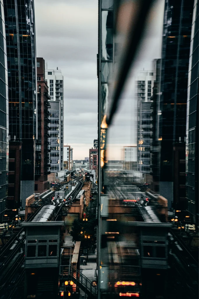 the elevated train